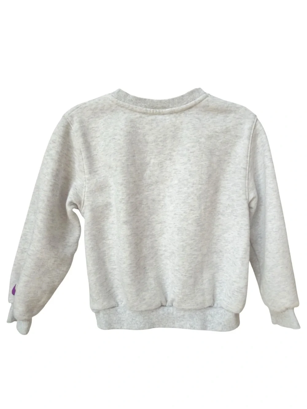 Nike Girls Kids Long Sleeve Graphic Pullover Gray Crewneck Logo Sweatshirt. 6.